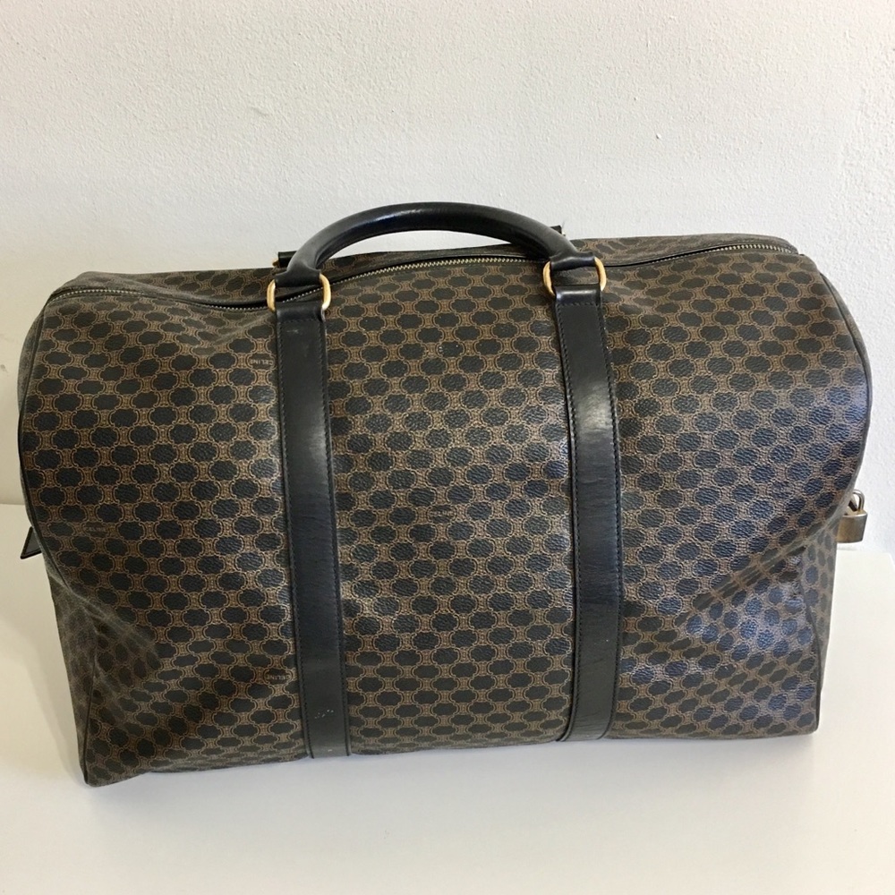 Authentic Celine Coated Canvas Travel bag brown - Picture 2 of 8
